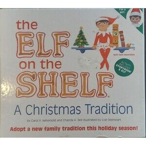 The Elf on the Shelf A Christmas Tradition Book & Girl Doll + Superhero Outfit